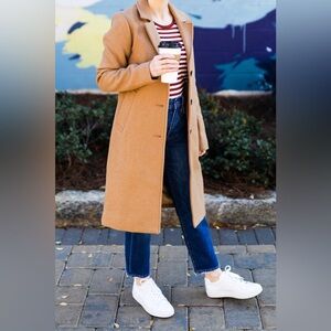 Abercrombie & Fitch Coat Camel